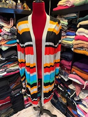 #453. Joseph A. Striped cardigan. 3x